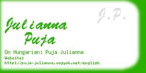 julianna puja business card